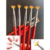 Cọ quạt phủi nhũ, làm ombre