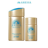 Bộ đôi sữa chống nắng bảo vệ hoàn hảo Anessa Perfect UV Sunscreen Skincare Milk 60ml & 20ml