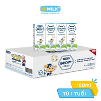 Sữa Tiệt Trùng Ít Đường VPMilk Grow+ Hộp 180ml (Thùng 48 Hộp)