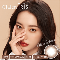 Kính áp tròng Hàn Quốc Clalen Iris dùng 1 ngày màu Alicia Brown