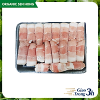 Ba rọi heo hotpot nhập khẩu 500gr được bán bởi Organic Sen Hồng - giao nhanh 3h