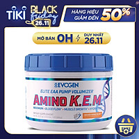 Evogen AMINO K.E.M Intra-Workout, EAA + BCAA, Phục Hồi & Xây Dựng Cơ Bắp, Sức Mạnh, Sức Bền, Bổ Sung 8.5G Amino Axit Thiết Yếu + 50G S7 + 2G Chất Điện Giải, Hộp 30 Lần Dùng