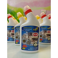 Combo sản phẩm tẩy nhà bếp đậm đặc siêu sạch Smart Plus (Chai 500ml đậm đặc, chai nhựa xịt, mút lau)