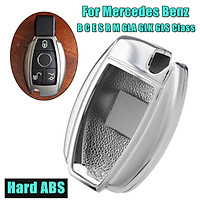 Remote Key Cover Fob Case Shell For Mercedes B C E S R M GLA GLK GLS Class (Silver)