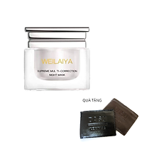 Kem ủ mặt nấm Truffle Weilaiya - Mặt nạ ngủ hỗ trợ trẻ hóa da - tặng 1 ví da bò cao cấp