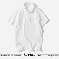 Áo Phông Nam Có Cổ Trơn 100% Cotton Cao Cấp Tay Ngắn Polo ZERO