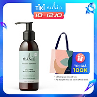 Kem Giữ Ẩm Kiềm Dầu Dành Cho Da Mụn Sukin Blemish Control Oil Free Moisturiser 125ml