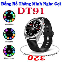 Đồng hồ thông minh DT91 nghe gọi giá rẻ , Thay đổi hình nền cá nhân tùy ý , nhận thông báo app , ngôn ngữ Tiếng Việt + Anh