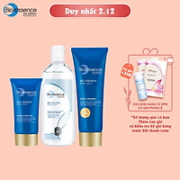 Combo làm sạch sâu Bio-essence ( Nước tẩy trang Bio-Essence Bio-Water Micellar Water 100ml + Gel tẩy tế bào chết Bio-Renew 60gr + Sữa rửa mặt (cho da khô) Bio-Renew 100g)
