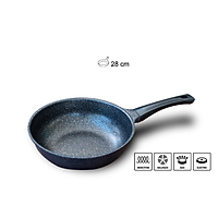 Chảo lòng sâu 9 lớp chống dính 2 mặt (28cm) KUCHEN ĐỨC CLP202228 - Hàng Chính Hãng