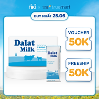 Thùng 48 hộp sữa tươi tiệt trùng ít đường Dalatmilk 180ml (180ml x 48)