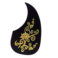 Pick Guard Acoustic Guitar Decoration Replacement Parts Golden Flower