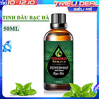 Tinh Dầu BẠC HÀ Cao Cấp 50ML - Tinh Dầu Bạc Hà Thiên Nhiên Nguyên Chất Nhập Khẩu Sử Dụng Với Máy Xông Tinh Dầu Giúp Bảo Vệ Sức Khỏe, Kháng Khuẩn, Thư Giãn Tinh Thần và Xua Đuổi Côn Trùng