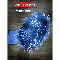 Dây đèn led trang trí 100m 600 bóng nhấp nháy có nút điều khiển nhiều chế độ