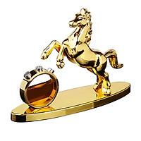 Molong car perfume decoration creative car interior jewelry horse car seat aromatherapy except odor horse to success clean silver