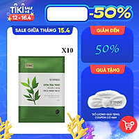 Combo 10 Mặt Nạ BNBG Tràm Trà Thải Độc Da, Giảm Mụn Vita Tea Tree Healing Face Mask Pack 30ml x10 Tặng Kèm 1 Băng Đô