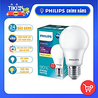 Bóng đèn LED Bulb PHILIPS Essential E27 - Tiết kiệm điện, Ánh sáng chất lượng cao - Hàng Chính Hãng