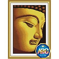 Tranh đính đá kim cương đa sắc ABC Mặt Phật DF2734 (chưa đính)