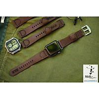 (MUA 1 ĐƯỢC 5) DÂY ĐỒNG HỒ SIMPLE MÀI NHÁM CAO CẤP DA BÒ THẬT-CHÍNH HÃNG RAM LEATHER .