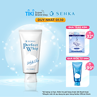 Sữa Rửa Mặt Tạo Bọt Chiết Xuất Đất Sét Trắng Senka Perfect White Clay New 14840 (120g)