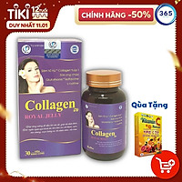 Collagen Royal Jelly - Ngăn ngừa quá trình lão hóa, Tăng cường độ đàn hồi cho da, Bảo vệ tế bào da, giúp da chắc khỏe, mịn màng (Hộp 30 viên)