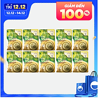 Bộ 10 gói mặt nạ dưỡng ẩm và chống lão hóa chiết xuất ốc sên 3W Clinic Fresh Snail Mask Sheet (23ml x 10) - Hàn Quốc Chính Hãng
