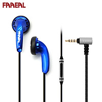 FAAEAL Snow-lotus 1.0+/1.0 Plus Blue With Mic Hifi Earphone 64 Ohm Earbuds Commemorative Edition 3.5MM Jack Wired Ear Buds Bass Sound Quality Music Earphone Universal Wired Earphones