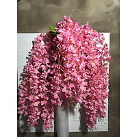 Hoa trang trí rủ đằng tử bó MÀU HỒNG bó 12 cành