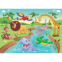 Tranh Dán Tường 3D Họa Tiết Hoạt Hình Cho Trẻ Em - Có Sẵn Keo - TTE058
