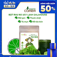 Bột rau má sấy lạnh dalahouse, hỗ trợ thanh nhiệt - mát gan- giảm mụn hiệu quả. Mỗi ngày 1 ly rau má chia tay táo bón