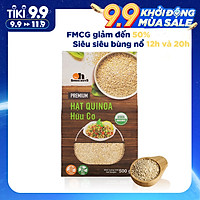 Hạt Quinoa (Diêm mạch) Trắng Smile Nuts hộp giấy 500g - White Quinoa Seed Smile Nuts 500g