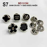 GOTI - Set Bộ 5 Món Pin Cài Áo Siêu Hot, Hoặc Set Bộ 3 Trâm Cài Trang Trí Cổ Áo, Váy Đầm, Balo, Nón SET02