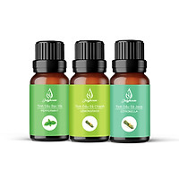Combo 3 tinh dầu giảm stress JULYHOUSE: Tinh dầu Sả Chanh - Tinh dầu Bạc Hà - Tinh dầu Sả Java 10ml/chai