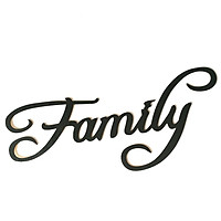 Wooden Black Letter Wall Decoration Stylish Hanging Pendant Ornament