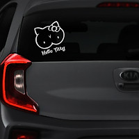 Bộ 2 Tem Dán ô tô In UV Chống Nước | Decal Xe Vui Nhộn | Stickers VN-1024