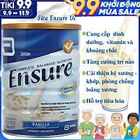 Sữa bột Ensure Vanila 850g, Nội Địa Úc Bổ Sung Dinh Dưỡng Cho Người Lớn Tuổi,, Mới Ốm Dạy, Có Thể Thay Thế Một Bữa Ăn, Tăng Cường Sức Đề Kháng và Hệ Miễn Dịch, Chắc Xương