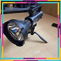 đèn pin siêu sáng pha to có chân đỡ đèn pin xách tay W590 siêu sáng