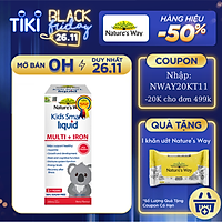 Siro Uống Nature's Way Kids Smart Liquid Multi + Iron Hỗ Trợ Nâng Cao Sức Đề Kháng Cho Trẻ 200ml