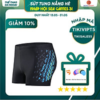 Quần bơi nam Boxer YESURE Diamon Chất liệu polyester Spandex cao cấp , chống thấm , nhanh khô form Fitness thời trang (Tặng kèm nón bơi + bịt tai silicon)- Hàng Chính Hãng