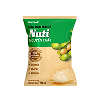 Sữa đậu nành Nuti Nguyên Chất Bịch 200ml NSDN01TI NUTIFOOD