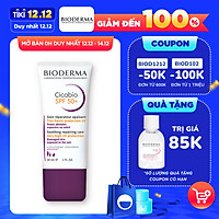 Kem Dưỡng Phục Hồi Da Tổn Thương Và Hạn Chế Tăng Sắc Tố Sau Viêm Bioderma Cicabio Creme Spf 50+ 30ml