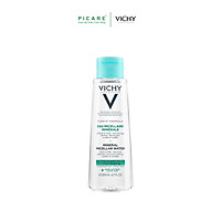 Nước tẩy trang Mineral Micellar Water cho da bóng dầu và da hỗn hợp Vichy Pureté Thermale Oily Skin 200ml