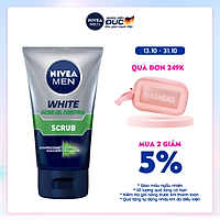 Sữa Rửa Mặt NIVEA MEN Chứa Hạt Mát-Xa Kiểm Soát Nhờn (100G) - 84428