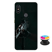 Ốp lưng nhựa dẻo dành cho Xiaomi Redmi Note 6 Pro in hình PUPG - Tặng Popsocket in logo iCase - Hàng Chính Hãng
