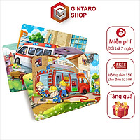 Tranh xếp hình cho bé , Đồ chơi xếp hình cho bé bằng gỗ 60 miếng đa dạng hình ảnh , đồ chơi trí tuệ