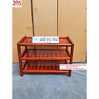 Kệ Giày Dép 3 Tầng Dài 62cm Gỗ Cao Su