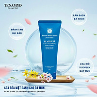 Sữa rửa mặt dành cho da mụn Acne Care Clarifying Foam Cleanser Fresh White Sand by TENAMYD 120ml