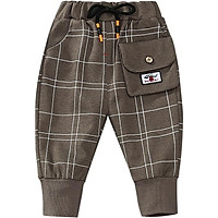 INS hot baby boys pants 1-5 years kids pants pocket velvet trousers spring and autummn Winter warm baby girls pants all season