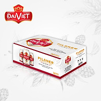 Thùng 24 lon Bia Đại Việt Pilsner lon 330ml