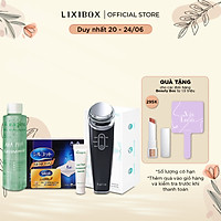 Beauty Box - Sáng da mờ thâm ( Combo Máy Đẩy Tinh Chất Dưỡng Trắng Halio Ion, Nước Hoa Hồng, Gel Dưỡng Ẩm Auragins, Bông Tẩy Trang)